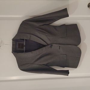 Gray suit jacket